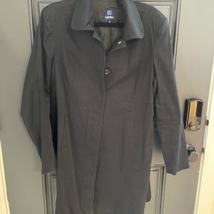 Black overcoat